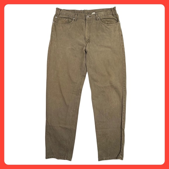 Levi's Other - Vintage Levi's 550 Relaxed Fit Jeans Men 38x34 Brown Relaxed Denim Made In Texas